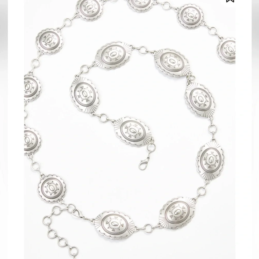 Miranda Lambert Idyllwind silver spur chain belt - Picture 2 of 4